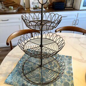 Southern Living at Home - Willow House French Wire 3 Tiered Stand